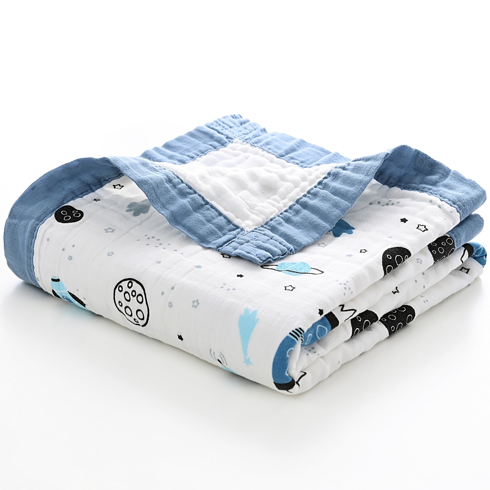 Jay & Ava Classic Baby Swaddle Muslin Blanket: 42” X 42”