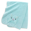 3D Baby Blanket - Turquoise Bunny