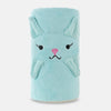 3D Baby Blanket - Turquoise Bunny