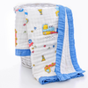 Baby/Toddler Muslin Blanket- Blue Digger