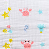 Baby/Toddler Muslin Blanket - Pink Ocean