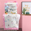 Baby/Toddler Muslin Blanket - Pink Animals